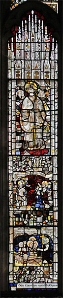 The east window of St Andrew's Church, Greystoke, Cumbria