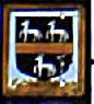 15th century stained glass in the east window of St Martin's Church, Stamford, Lincolnshire; Ayscough coat of arms.