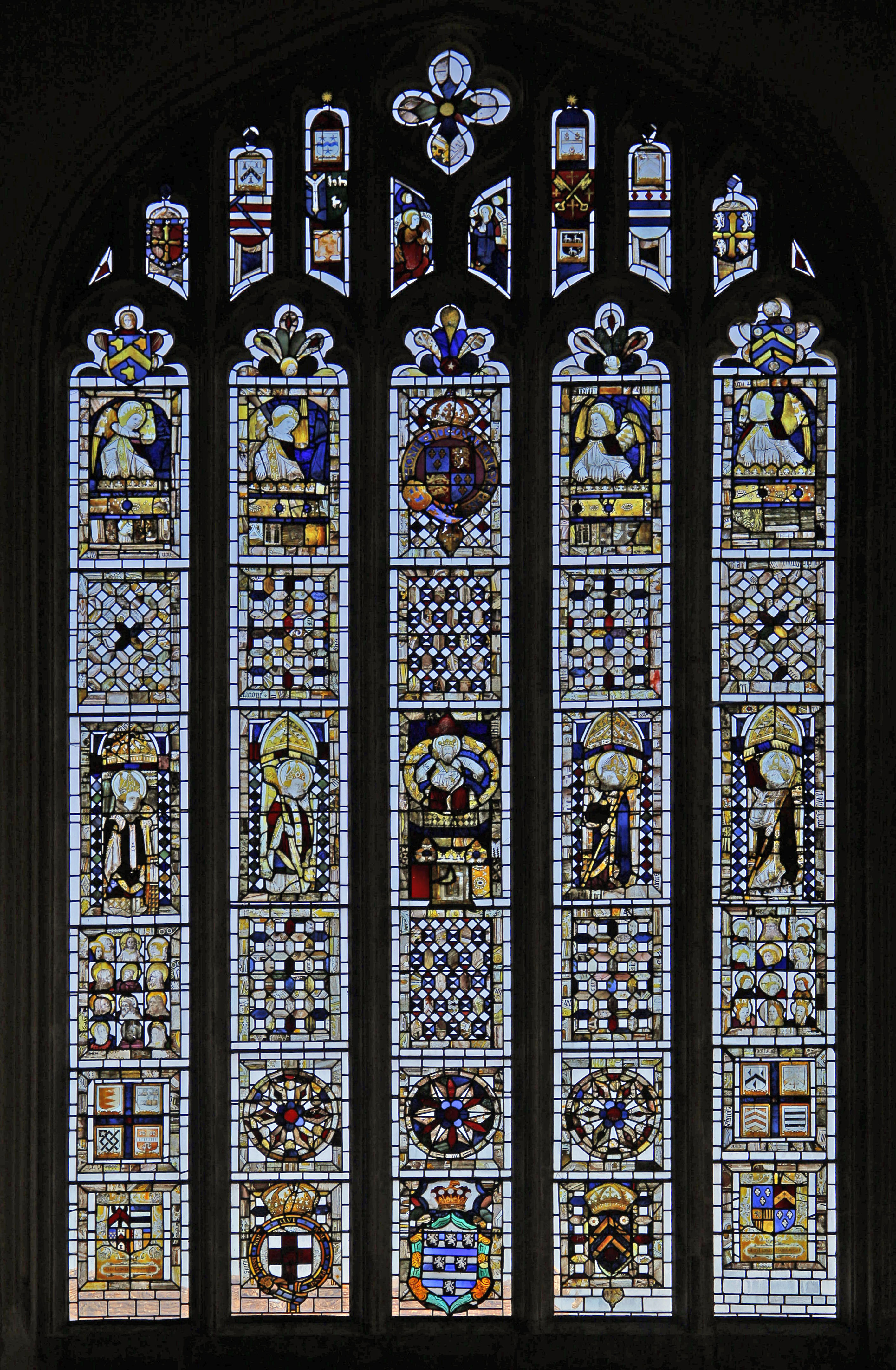 The east window of St Martin's Church, Stamford, Lincolnshire