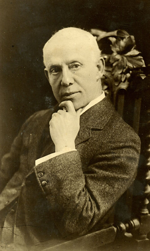 Portrait of stained glass artists Percy Charles Haydon Bacon