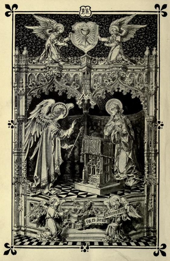 Frontispiece to Geldart's Manual of Church Decoration by Percy Bacon